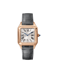 WGSA0022 Santos Dumont, Small model, quartz movement, rose gold, leather
