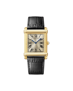 WGTA0088 Tank Chinoise | Large model, hand-wound mechanical movement, yellow gold, leather