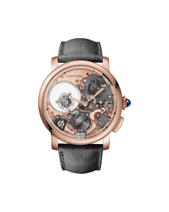 WHRO0061 Rotonde de Cartier | 45mm, hand-wound mechanical movement, rose gold, leather