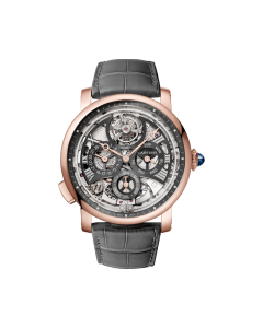 WHRO0065 Rotonde de Cartier | 45mm, automatic movement, rose gold, leather