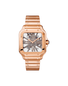 WHSA0016 Santos de Cartier | Large model, hand-wound mechanical movement, rose gold
