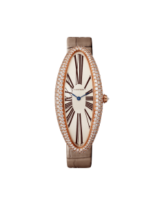 Baignoire Allongée | Extra-large model, hand-wound mechanical movement, rose gold, diamonds