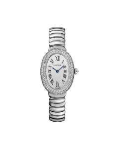 WJBA0020 Baignoire | Small model, quartz movement, white gold, diamonds