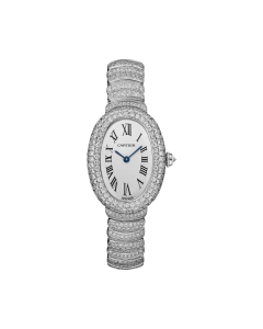 WJBA0021 Baignoire | Small model, quartz movement, white gold, diamonds