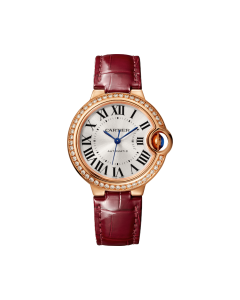 WJBB0033 Ballon Bleu de Cartier | 33mm, automatic movement, rose gold, diamonds, leather