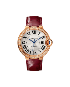 WJBB0034 Ballon Bleu de Cartier | 36mm, automatic movement, rose gold, diamonds, leather