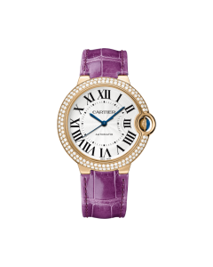 WJBB0051 Ballon Bleu de Cartier | 33mm, automatic movement, rose gold, diamonds, leather