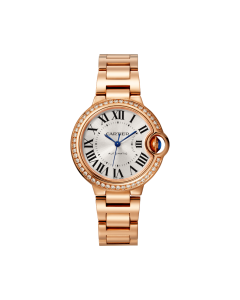 WJBB0063 Ballon Bleu de Cartier | 33 mm, mechanical movement with automatic winding, rose gold, diamonds