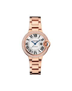 WJBB0066 Ballon Bleu de Cartier | 33 mm, mechanical movement with automatic winding, rose gold, diamonds