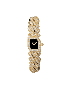 Maillon de Cartier | Small model, quartz movement, yellow gold, diamonds, lacquer