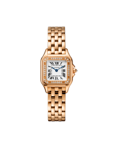 WJPN0049 Panthère de Cartier watch | Small model, quartz movement, rose gold, diamonds