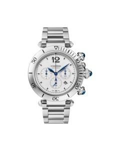 WSPA0018 Pasha de Cartier | 41 mm, chronograph, automatic movement, steel, interchangeable metal and leather straps