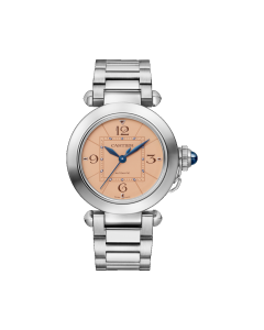 WSPA0041 Pasha de Cartier l 35 mm, automatic movement, steel, interchangeable straps in leather and steel