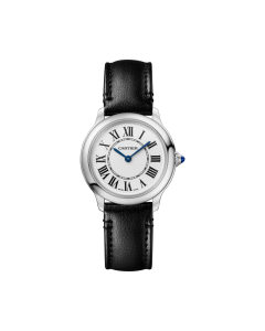 WSRN0030 Ronde Must de Cartier | 29 mm, quartz movement, steel, strap made without animal materials