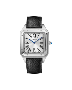 WSSA0044 Santos Dumont | XL model, steel, leather strap