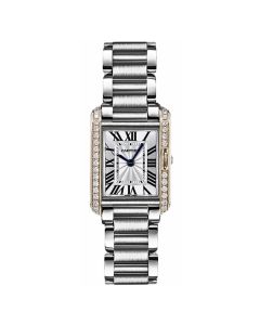 W3TA0003 Tank Anglaise l Quartz, 18k Rose Gold, Stainless Steel Bracelet