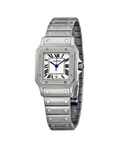 W20060D6 Santos Galbee l Quartz, Silver Dial, Bracelet