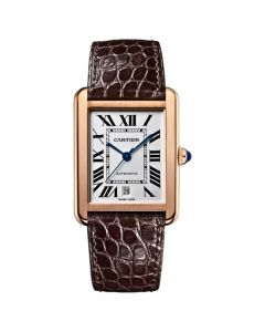 W5200026 Tank Solo l Automatic, 18k Rose Gold, Brown Leather Strap
