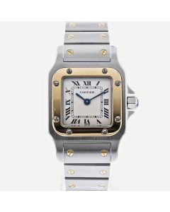 W20012C4 Santos Galbee l Quartz, 18k Yellow Gold, Steel Bracelet