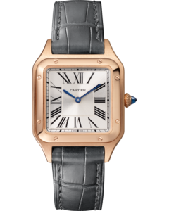 WGSA0117 Santos-Dumont l Small model, quartz movement, rose gold, leather