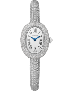 HPI01773 Baignoire (Size 16) l Mini model, Quartz movement, White gold, Diamonds