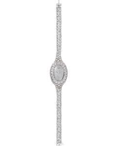 HPI01528 Baignoire jewelry Watch l Mini model, Quartz movement, White gold