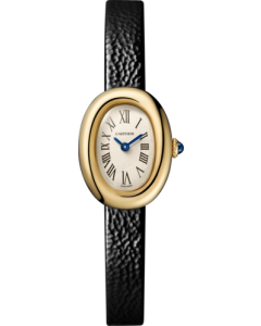 WGBA0041 Baignoire l Mini model, quartz movement, yellow gold, leather