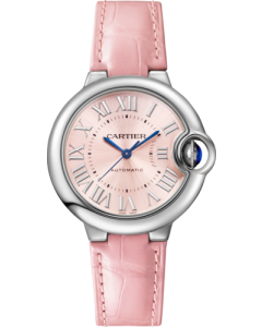WSBB0069 Ballon Bleu de Cartier watch l 33 mm, automatic mechanical movement, steel, leather