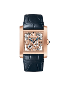 WHTA0027 Tank Française skeleton | Large model | manual skeleton movement | rose gold | leather
