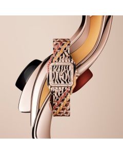 HPI01698 Panthère de Cartier Watch | Pink Gold, Diamond Set, Quartz, Abstract Lacquered Motif, Pink Gold Bracelet