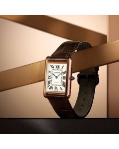 WGTA0346 XL Tank Louis | Large Model, Automatic Movement, Rose Gold, Leather Strap