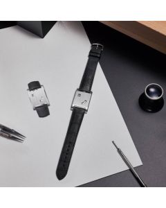 WGTA0237 Cartier Prive Tank à Guichets | Platinum, Manual-Winding, Digital Display, Black Alligator Strap