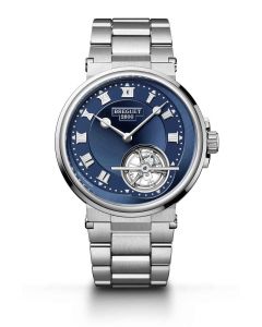 Marine Tourbillon 5577PT l Blue dial l Metal Bracelet