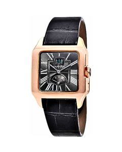 W2020068 Santos Dumont l Automatic, 18k Rose Gold, Grey Leather Strap