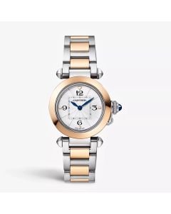 W2PA0015 Pasha de Cartier l Quartz, 18k Rose Gold, Leather Strap 