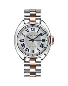 W2CL0003 Clé de Cartier l Automatic, Stainless Steel with Solid 18k Rose Gold Bracelet