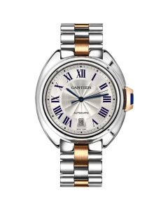 W2CL0002 Clé de Cartier l Automatic, Stainless Steel with Solid 18k Rose Gold Bracelet