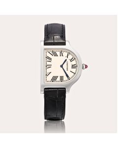 WGCC0004 Cloche de Cartier l Manual Winding, Platinum, Leather Strap