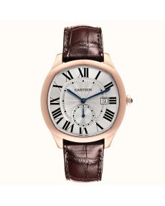 WGNM0003 Drive de Cartier l Large model, automatic movement, rose gold, leather strap