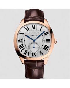 WGNM0016 Drive de Cartier l Large model, automatic movement, rose gold, leather
