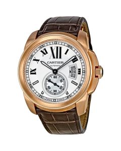 W7100009 Calibre de Cartier l Automatic, 18k Rose Gold, Leather