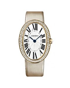 WB520005 Baignoire l Large model, hand-wound movement, rose gold, diamonds, textile