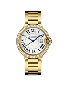 WJBB0007 Ballon Bleu de Cartier l 36 mm, automatic movement, yellow gold, diamonds