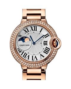 WJBB0025 Ballon Bleu de Cartier l 37 mm, automatic movement, rose gold, diamonds