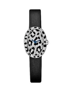 HPI00703 Baignoire l Mini model, quartz movement, white gold, diamonds, enamel, textile