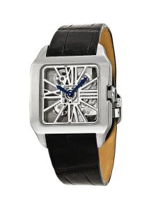 W2020033 Santos-Dumont skeleton l XL model, hand-wound movement, white gold