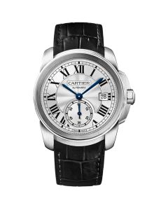 WSCA0003 Calibre De Cartier l Automatic, Stainless Steel, Leather Strap
