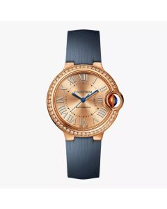 WJBB0079 Ballon Bleu l 18kt Rose Gold, Diamonds, Leather Strap