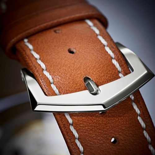 luxury watch strap with this Platinum 16mm Pin Buckle