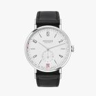 NOMOS Tangente 2date Ref. 135 l white silver-plated dial